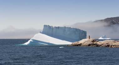 Mavi icebergs Grönland