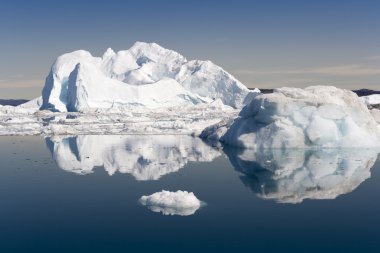 Mavi icebergs Grönland