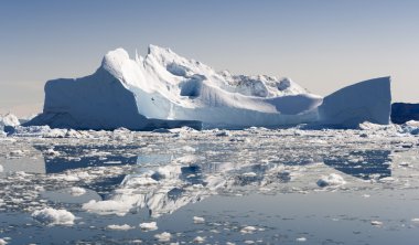 Mavi icebergs Grönland