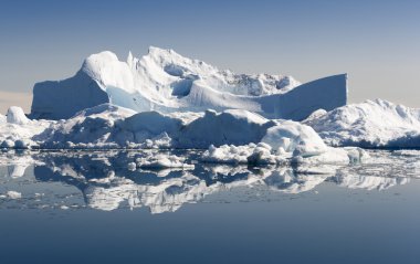 Mavi icebergs Grönland
