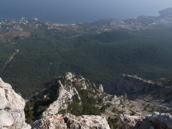 Vista Ciudad Georgiana Desde Las Montañas — Foto de Stock