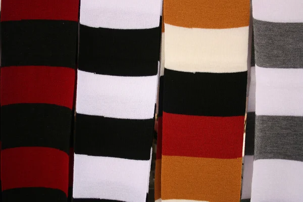Checkerboard of Knitted Scarves — Stock Photo, Image