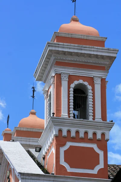 Brun kyrktornet — Stockfoto