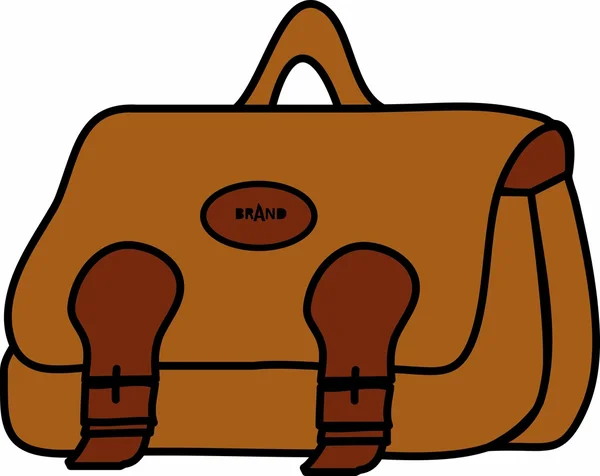 Vintage Reisetasche aus Leder — Stockvektor
