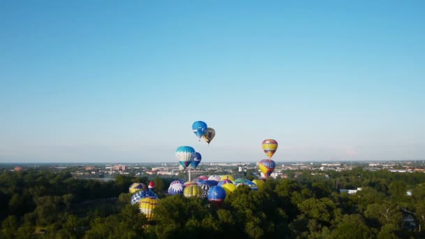 XVII-th Velikiye luki uluslararası balon tanışın — Stok video