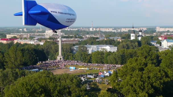 The XVII-th Velikie Luki International Balloon Meet — Stock Video