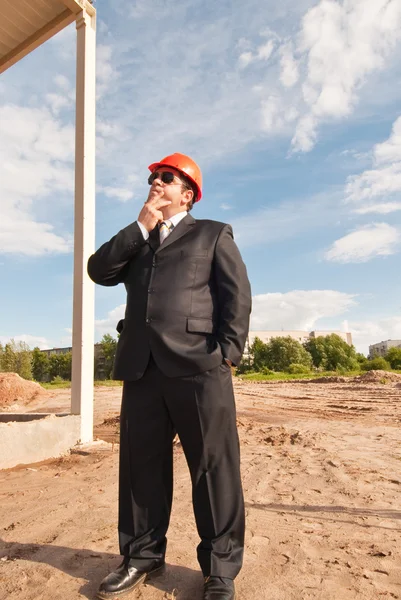 Director of construction site — Stock Photo, Image