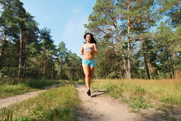 Morgon jogging — Stockfoto