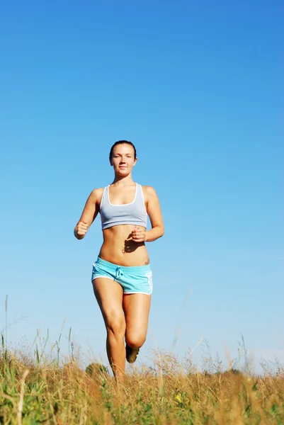 Joggen am Morgen — Stockfoto