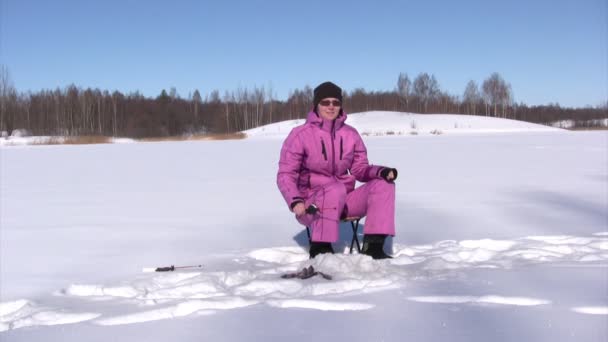 Pasatiempo de invierno — Vídeo de stock