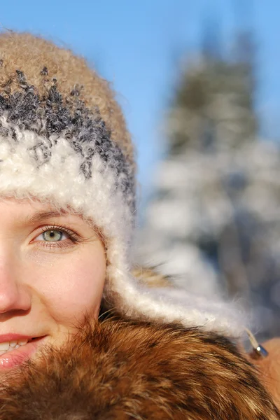 Portret zimowy — Zdjęcie stockowe