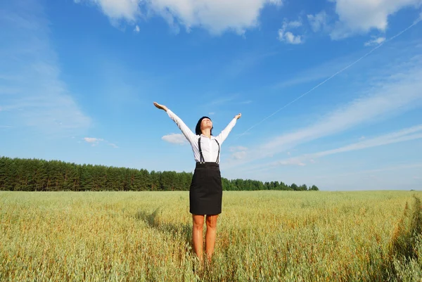 Young agronomist relaxation — Stock Photo, Image