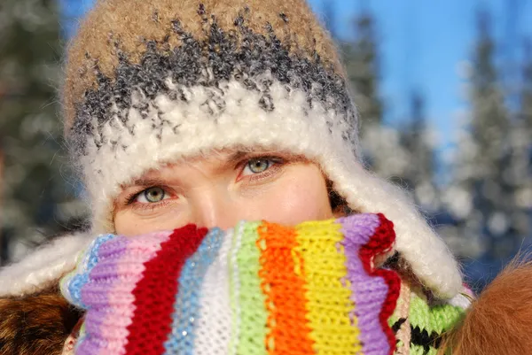 Portret zimowy — Zdjęcie stockowe
