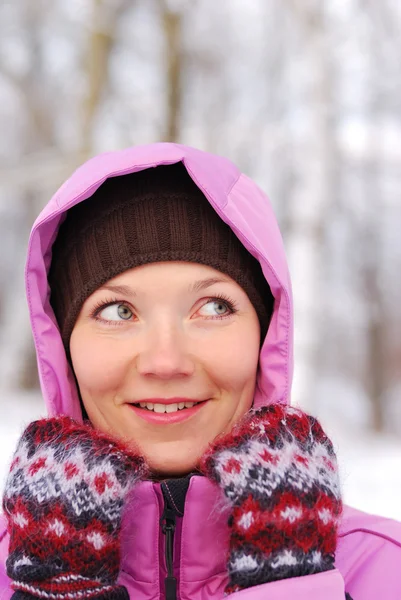 Zimą kobiet — Zdjęcie stockowe