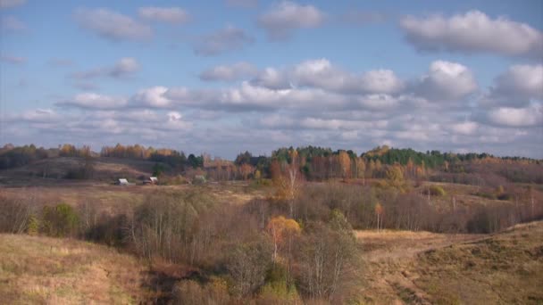 Lasso di tempo di ombra sulle colline — Video Stock