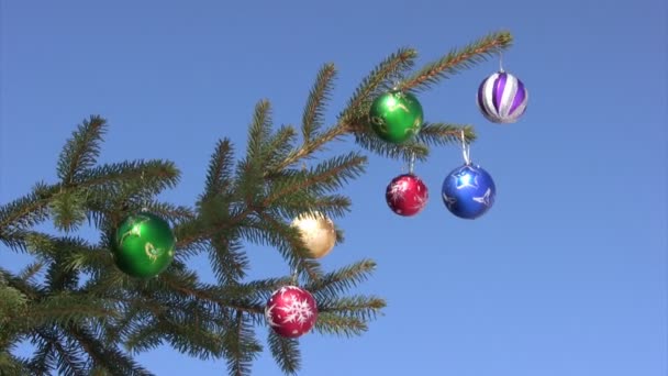 クリスマスと新年の装飾 — ストック動画