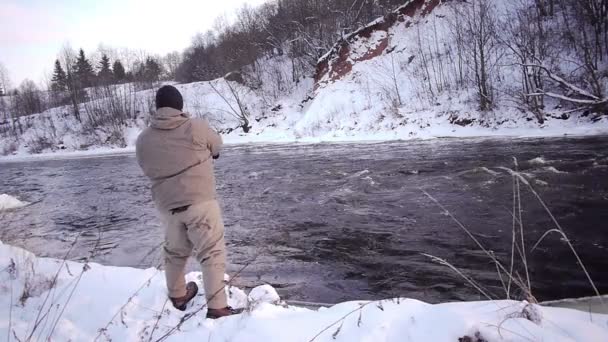 Hobby de inverno — Vídeo de Stock