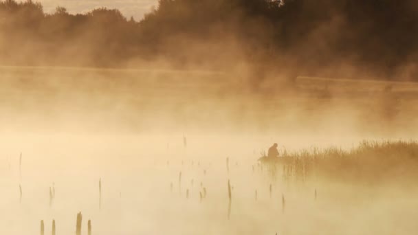 Pesca matinal — Vídeo de Stock