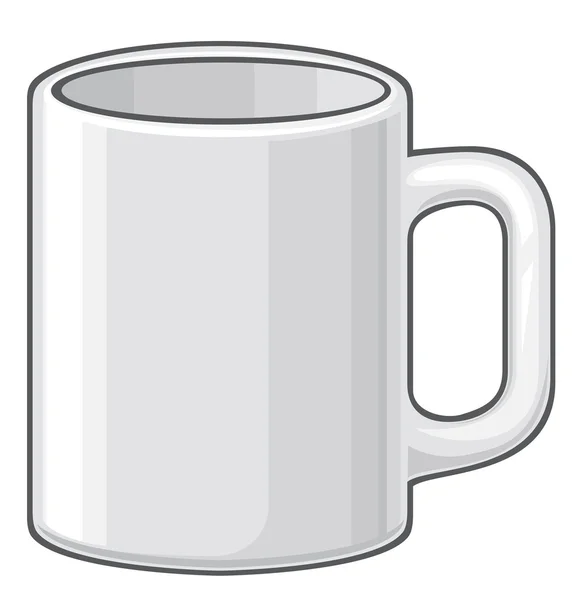 Kahve kupa (beyaz Kupası) — Stok Vektör