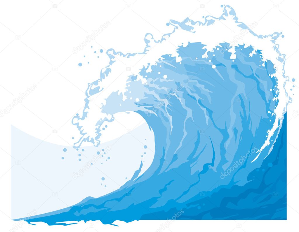 Sea (ocean) wave Stock Vector by ©Tribaliumivanka 12636498