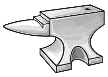 Vector anvil clipart