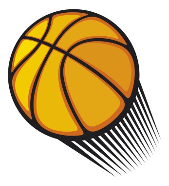 Basketball game ball clipart