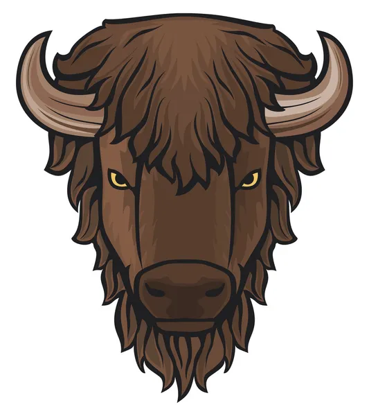 Buffalo head — Wektor stockowy