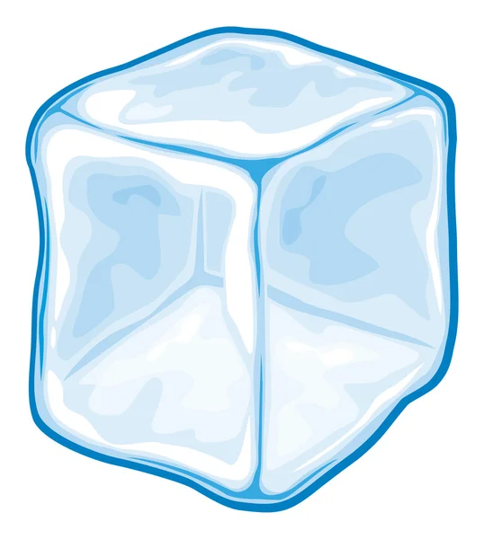 Cubo de hielo — Vector de stock