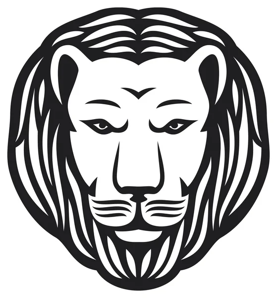 Tête de lion — Image vectorielle