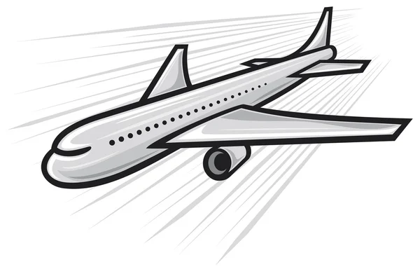 Létající letadlo — Stockový vektor