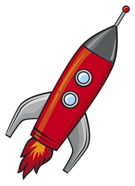 Red rocket — Stock Vector