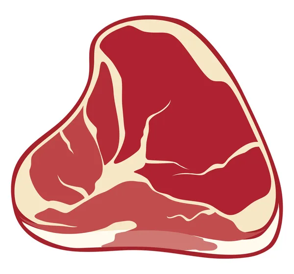 Stück Fleisch — Stockvektor