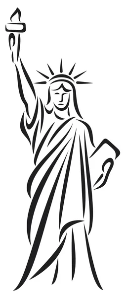 Statue of freedom — Stock Vector