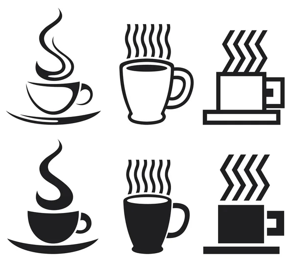 Набор кофейных чашек — стоковый вектор