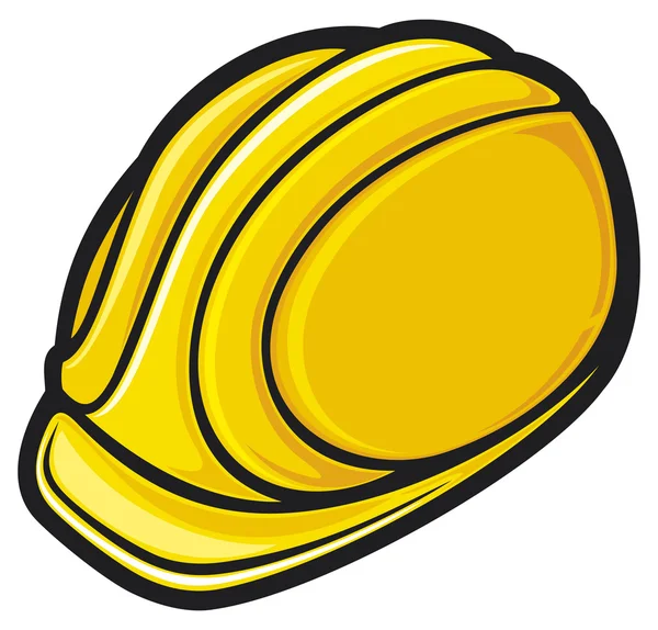 Casco giallo — Vettoriale Stock