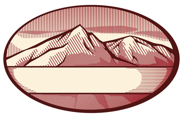 Texture montagne — Image vectorielle