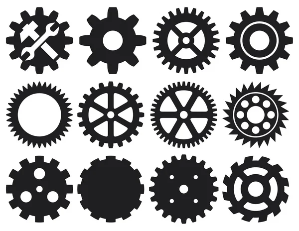 Gear icons set Stock Vector
