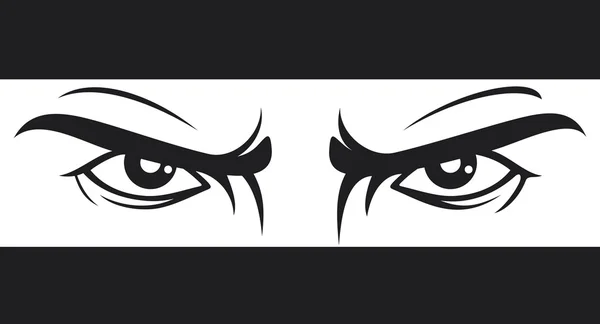 Angry eyes drawing Royalty Free Stock Vectors