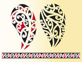 Maori törzsi tetoválás készlet