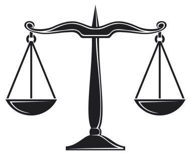 Scales of justice symbol clipart