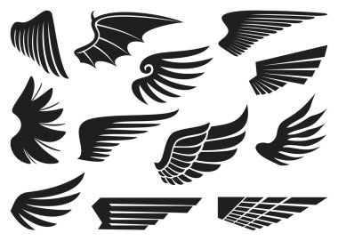 Wings collection clipart