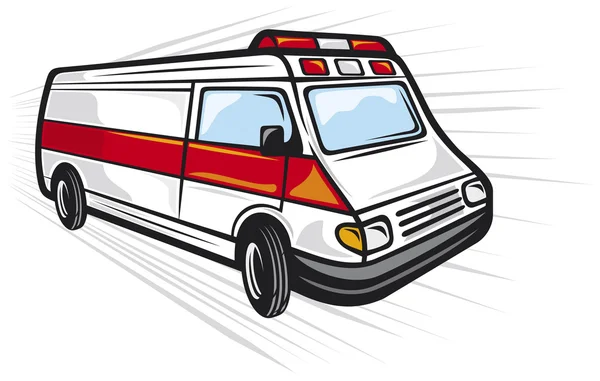 Van Ambulans - Stok Vektor