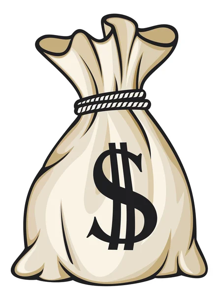 Dolar işaretli para çantası.