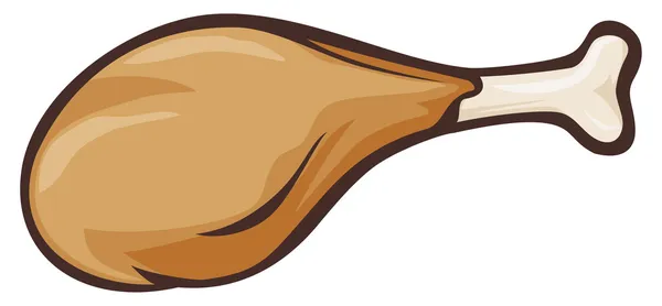 Gebratenes Huhn — Stockvektor