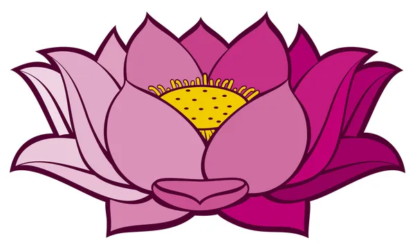 Lotus fleur — Image vectorielle