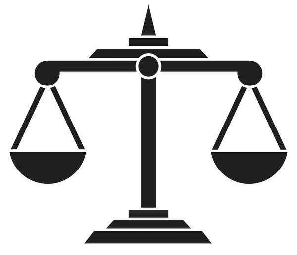 Symbole Échelles de justice — Image vectorielle