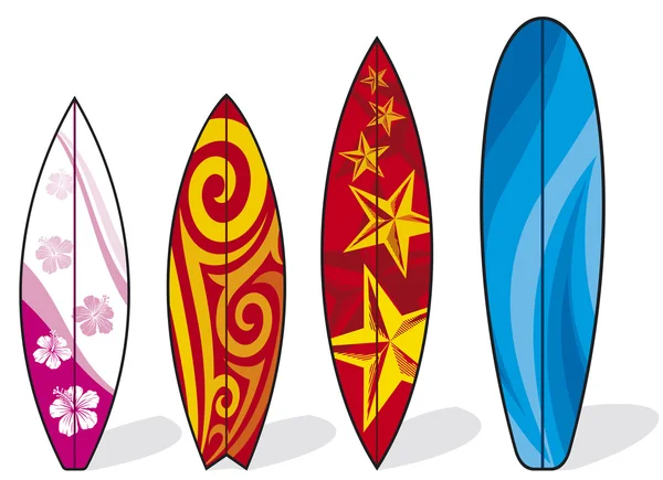 Set de tablas de surf — Archivo Imágenes Vectoriales
