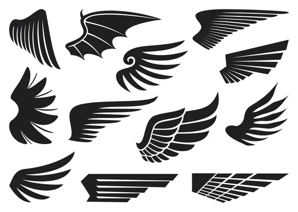 Colección de alas — Vector de stock