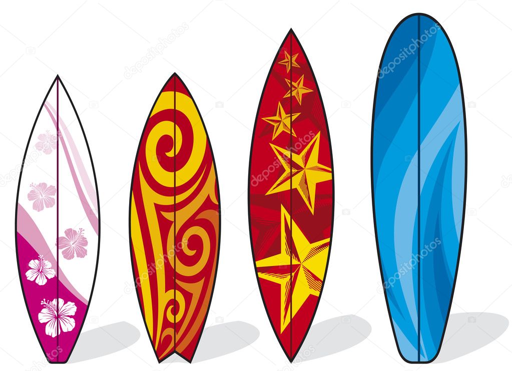 Set of surfboards