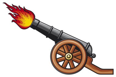 Ancient cannon clipart